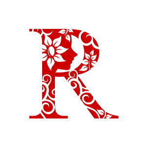 Red Background White R Logo - Flower Clipart - Red Alphabet R with White Background | Download ...
