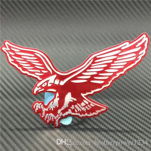 Red Eagle 3D Logo - 2019 3D Personality Eagle Auto Logo Car Sticker Metal Badge Emblem ...