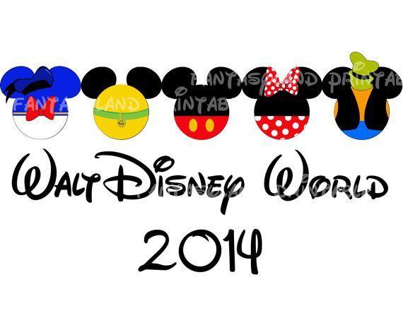 Disney Family Logo - Walt Disney World Fab Five Mickey Gang by FantasylandPrintable | My ...