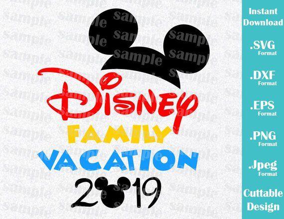 Disney Family Logo - INSTANT DOWNLOAD SVG Disney Family Vacation 2019 Inspired | Etsy