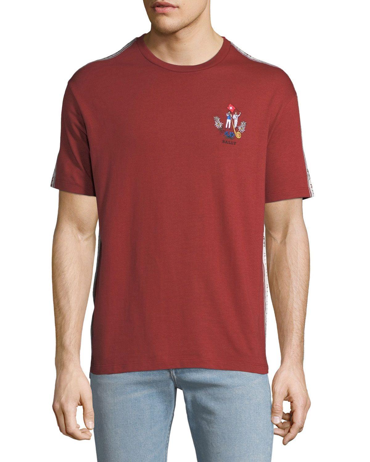 Bally Cow Logo - Bally Men's Animals Jersey T-Shirt, Red | Neiman Marcus