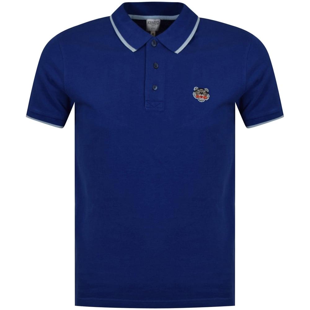 Blue Polo Logo - KENZO Kenzo Royal Blue Chest Logo Polo Shirt