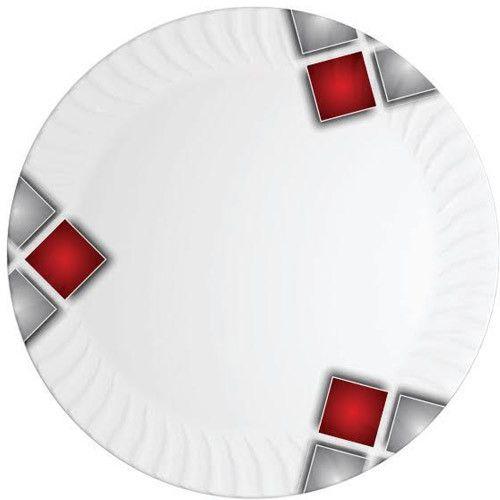 Silver Red Square Company Logo - White Red Square Magnetic Shape Melamine Plate