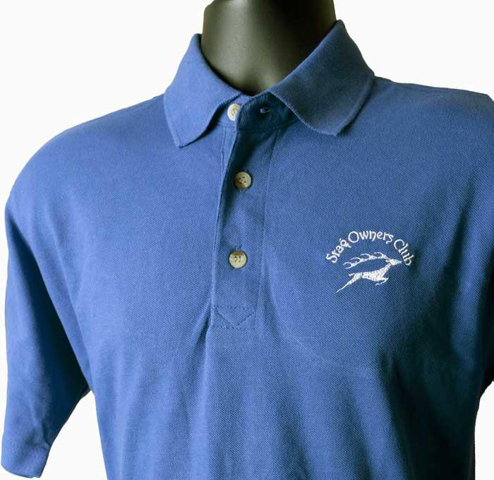 Blue Polo Logo - Royal Blue Polo Shirt with embroidered SOC Logo – Club Accessories