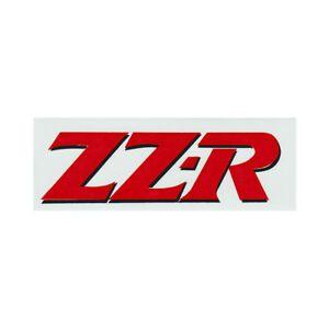 Red Background White R Logo - Kawasaki ZZR Sticker ZZ R Red On White Background X 2