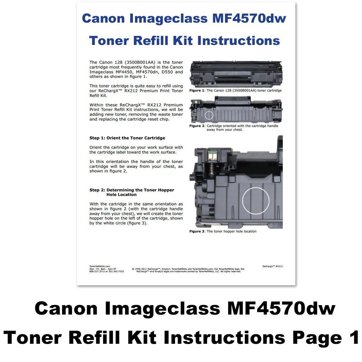Canon imageCLASS Logo - Amazon.com: Canon Imageclass MF4570DW Toner Refill Kit: Office Products