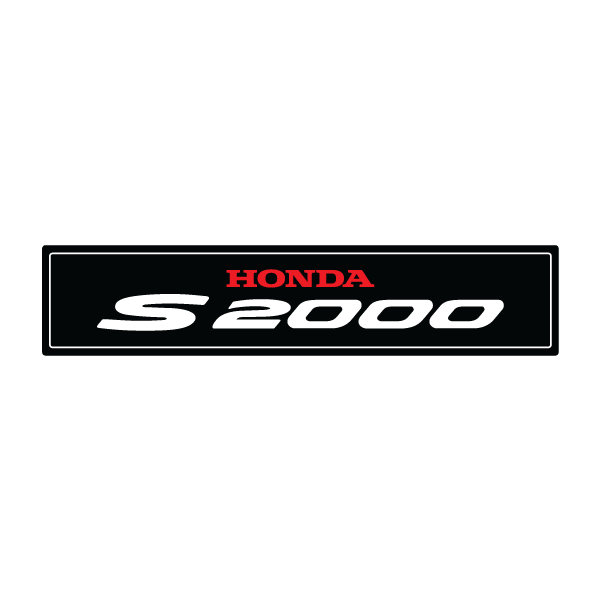 Honda S2000 Logo - HONDA S2000 SHOW PLATES