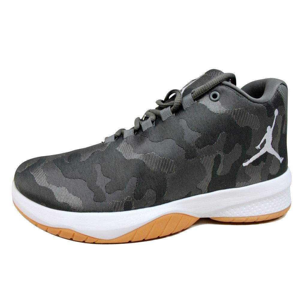 Camo Nike Jordans Logo - Kixrx: Nike Air Jordan B Fly River Rock/White-Dark Stucco Camo ...