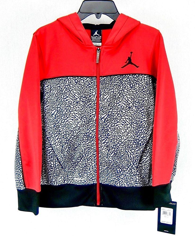 Camo Nike Jordans Logo - Nike Air Jordan Hoodie Therma Fit Camo Elephant Print Red Black