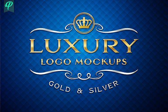 Silver and Gold Logo - Luxury Logo Mockup - Gold and Silver ~ Product Mockups ~ Creative Market