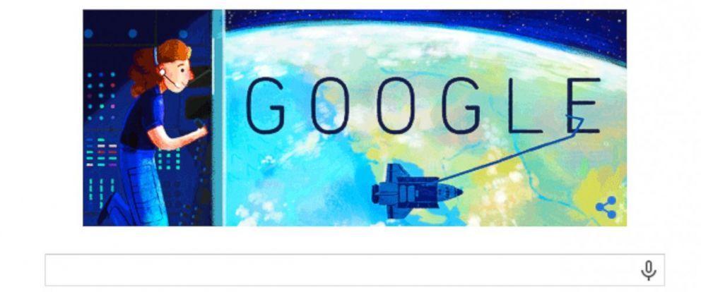 Google's 1st Logo - Google Doodle Celebrates Sally Ride, 1st American Woman in Space ...