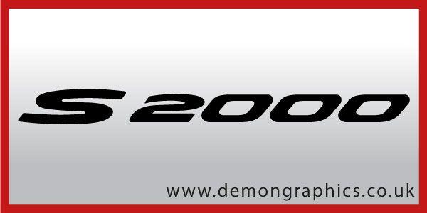 Honda S2000 Logo - Honda S2000 [Honda S2000] - £1.99 : Car Graphics by Demon Graphics ...