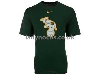 Green Clothing and Apparel Logo - Oakland Athletics Nike MLB Men's BP Logo Legend T Shirt