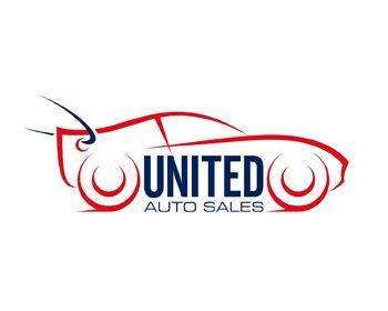 Auto Sales Logo - United Auto Sales Logo Design