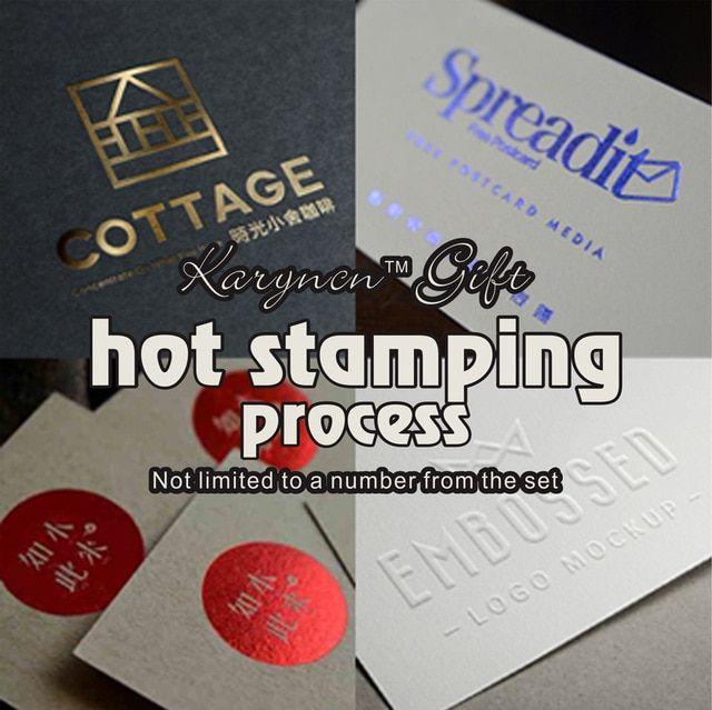 Multicolor Business Logo - US $18.0 10% OFF|Custom Process Hot Stamping Process / Envelope LOGO  Invitation Personalized Signature Company Logo Card Multicolor Optional-in  Stamps ...
