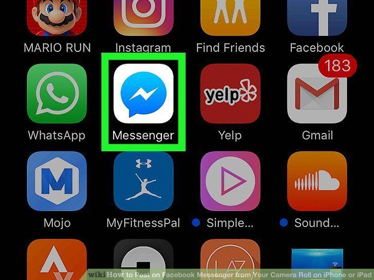 iPad Messenger Logo - How to Post on Facebook Messenger from Your Camera Roll on iPhone or ...