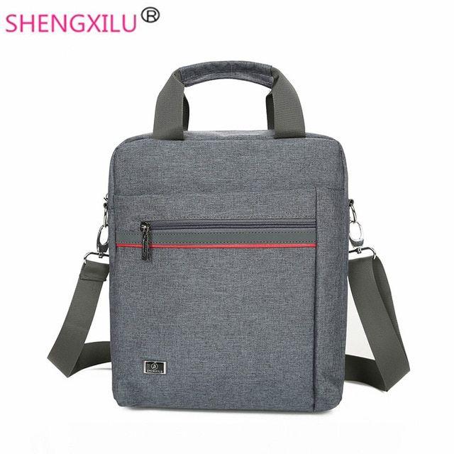 iPad Messenger Logo - Shengxilu Business Men Briefcase Bags Vintage Canvas IPad Bag Male