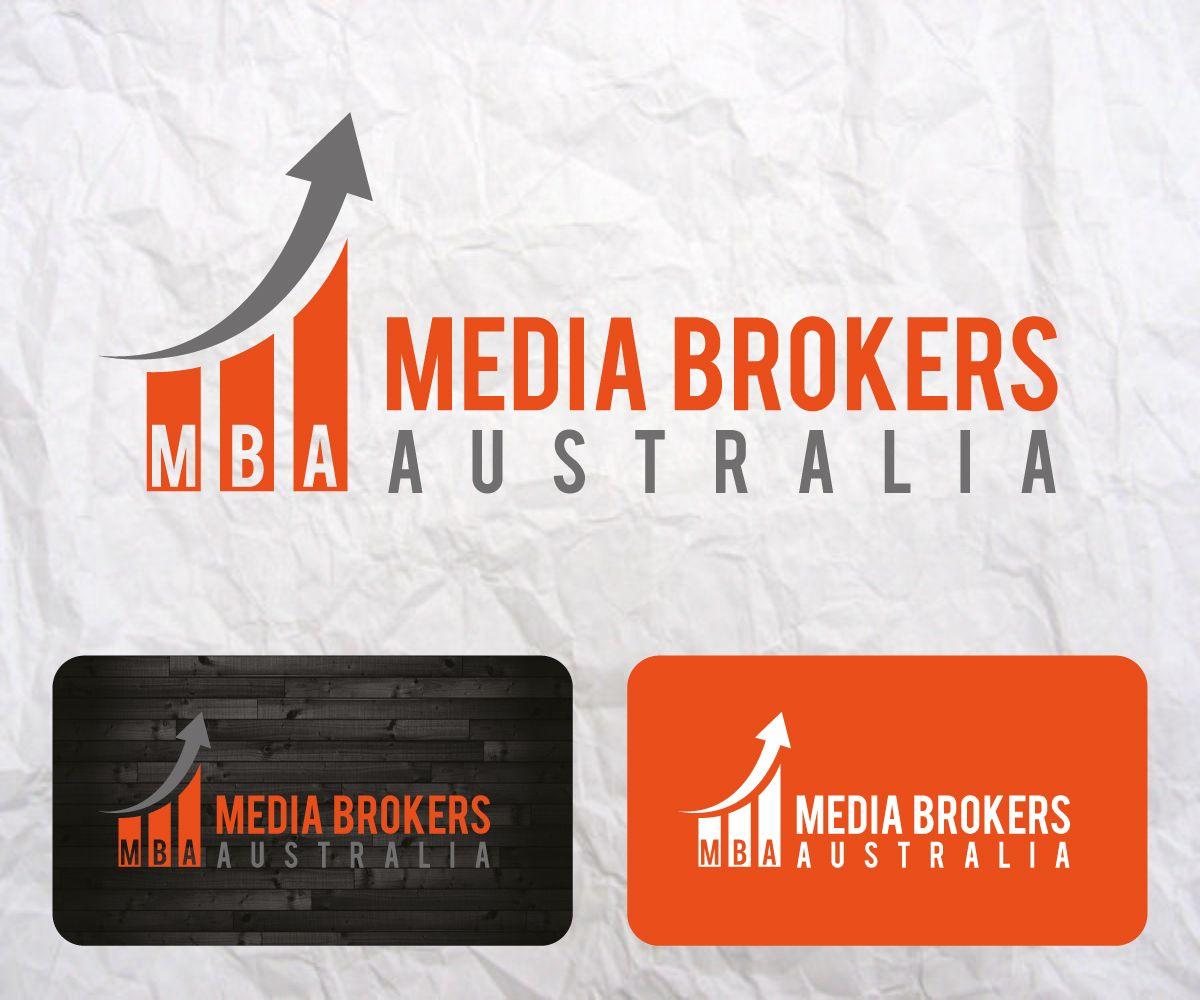 Australian Based Media Company Logo - Modern, Masculine, Media Logo Design for Media Brokers Australia