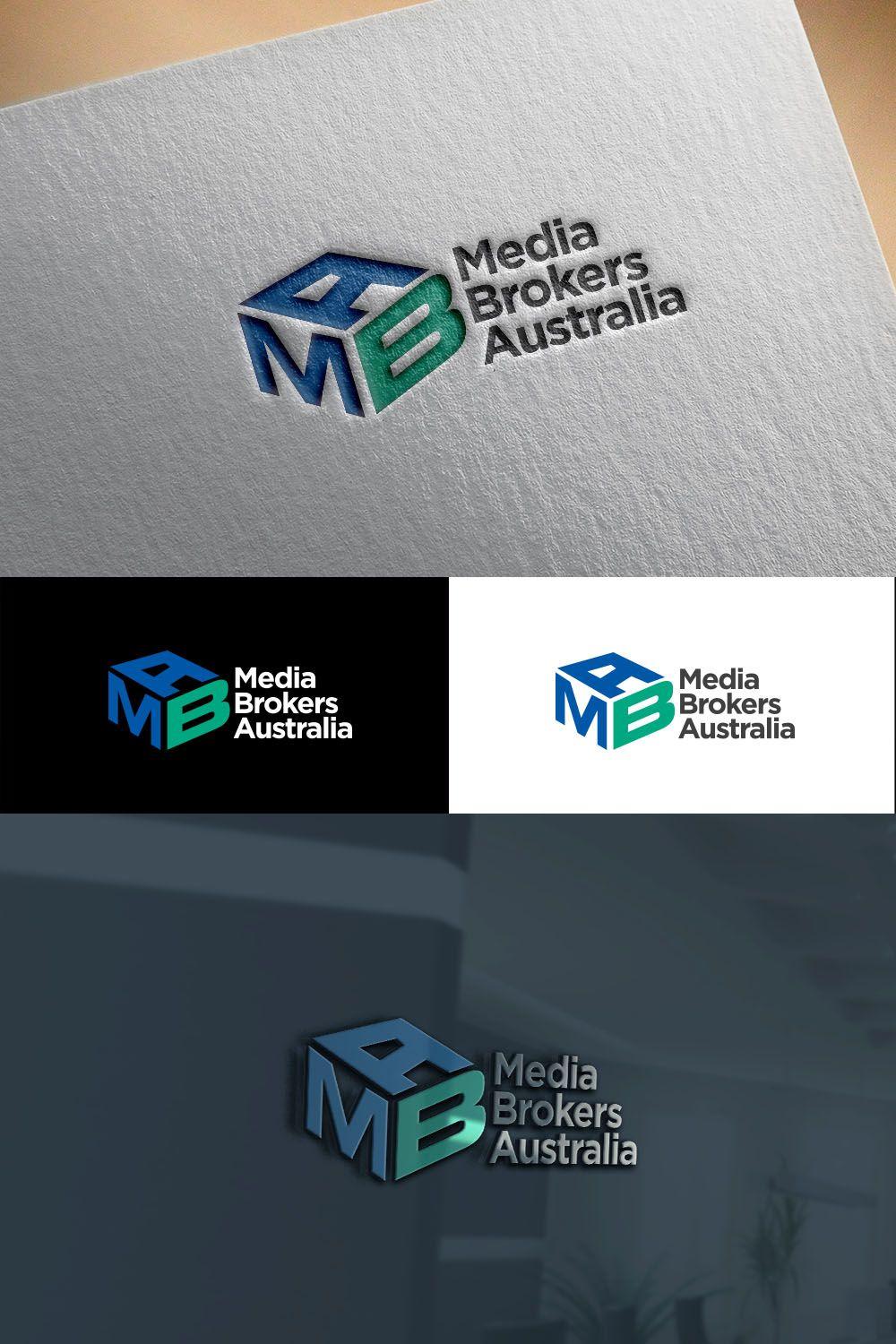 Australian Based Media Company Logo - Modern, Masculine, Media Logo Design for Media Brokers Australia