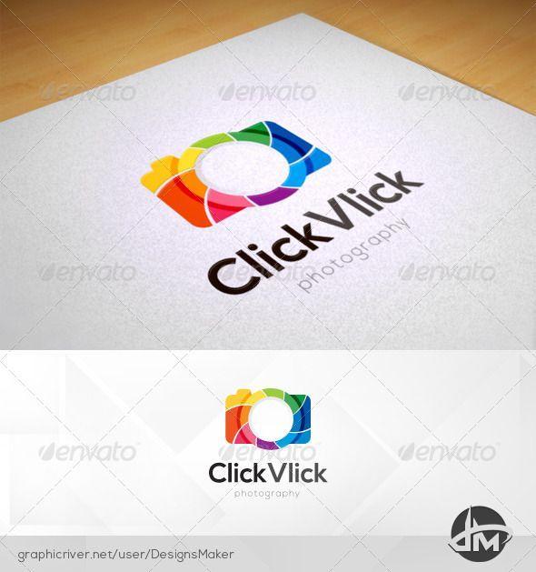 Multicolor Business Logo - Multicolor Click Vlick Logo Design. Logo Design