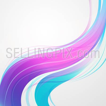 Multicolor Business Logo - Motion curvy curvaceous lines abstract beautiful multicolor business