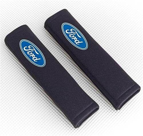Official Ford Logo - Richbrook Ford logo seatbelt pads: black. Ford official licensed product