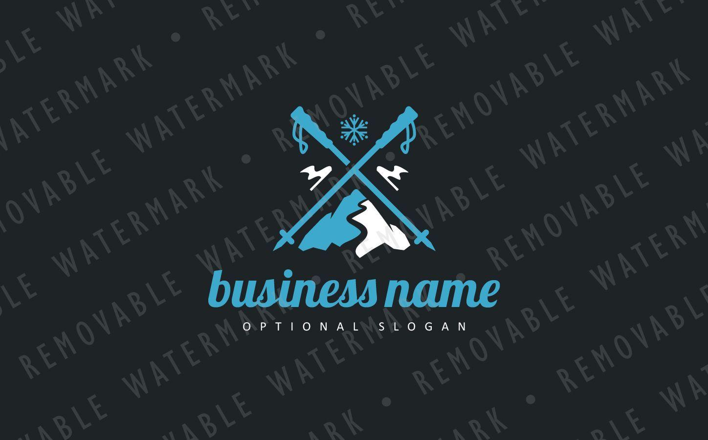 WA Mountain Logo - Mountain Ski Slope Logo Template | design | Pinterest | Ski mountain ...