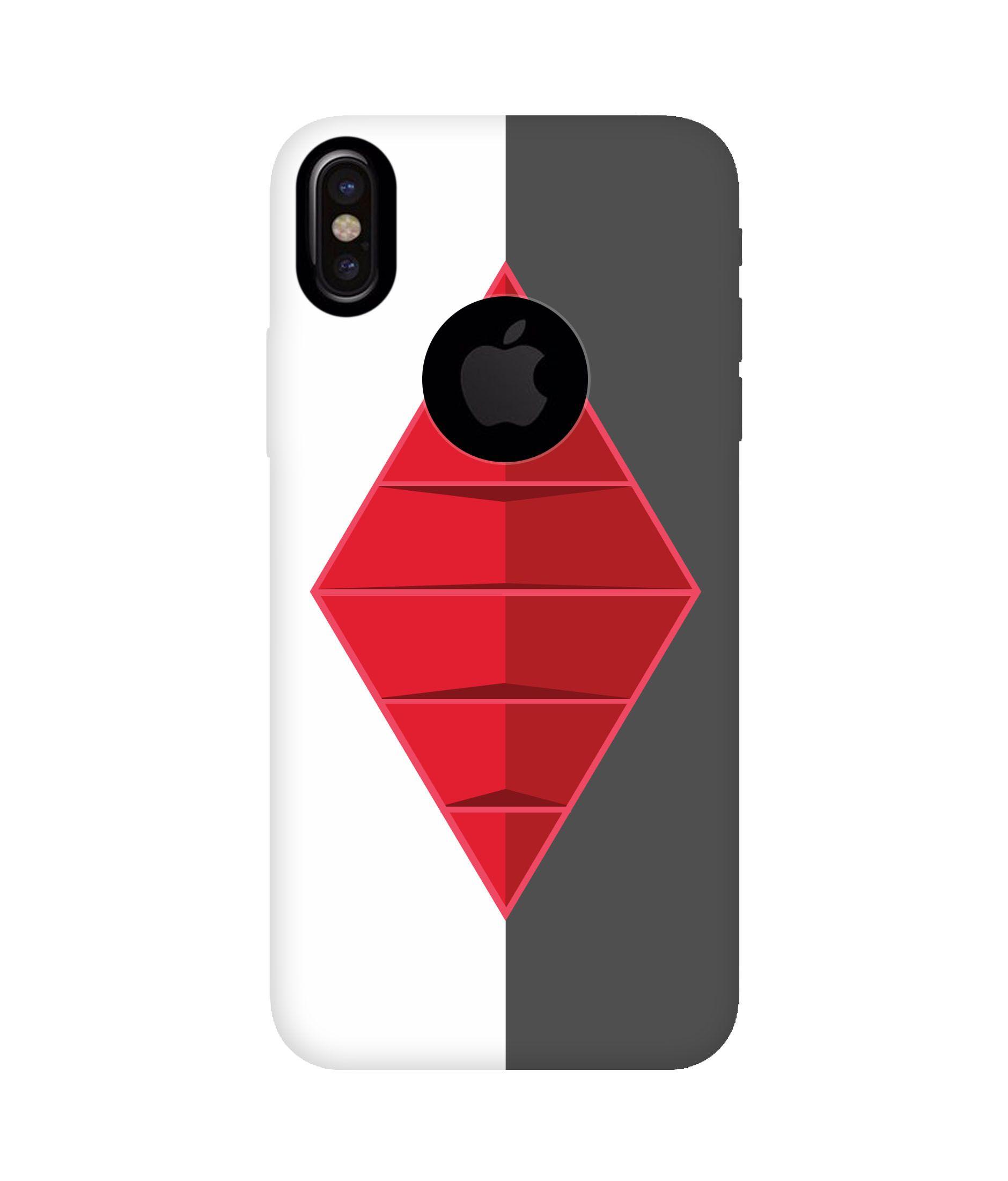 Block Phone Logo - pyramid block Phone Case for iPhone X (Logo Cut)