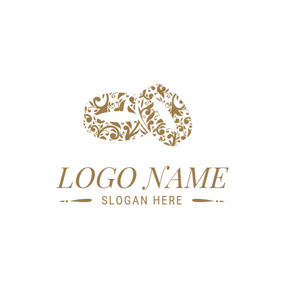 Gold Wedding Logo - Free Wedding Logo Designs. DesignEvo Logo Maker