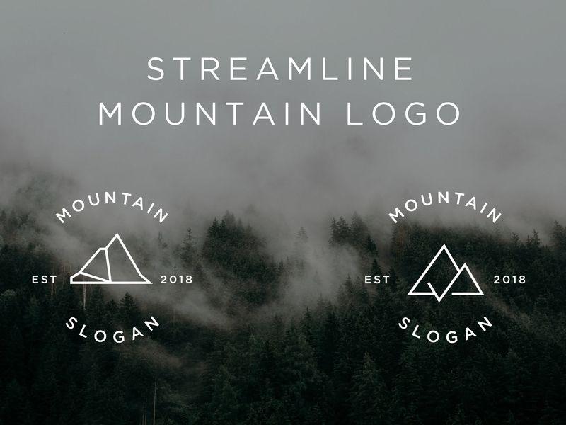 WA Mountain Logo - Line mountain Logo by WA'JS