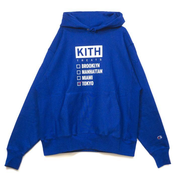 kith blue hoodie