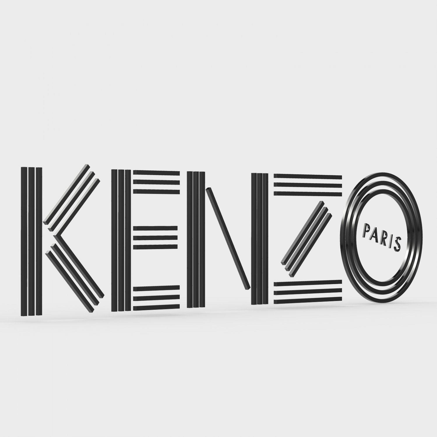 Kenzo Logo - Kenzo logo 3D Model in Clothing 3DExport