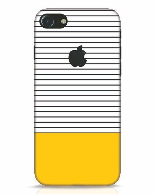 Block Phone Logo - Buy Stripes And Block iPhone 7 Logo Cut Mobile Case Online at