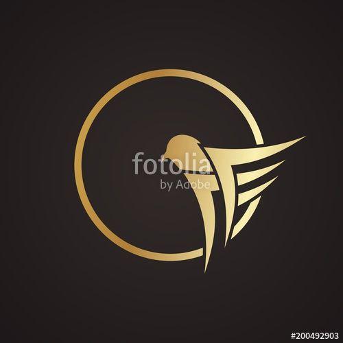 Gold Eagle Logo - gold eagle logo for team or brand