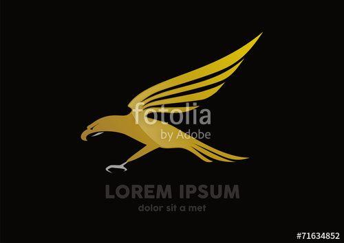 Gold Eagle Logo - Gold eagle logo vector