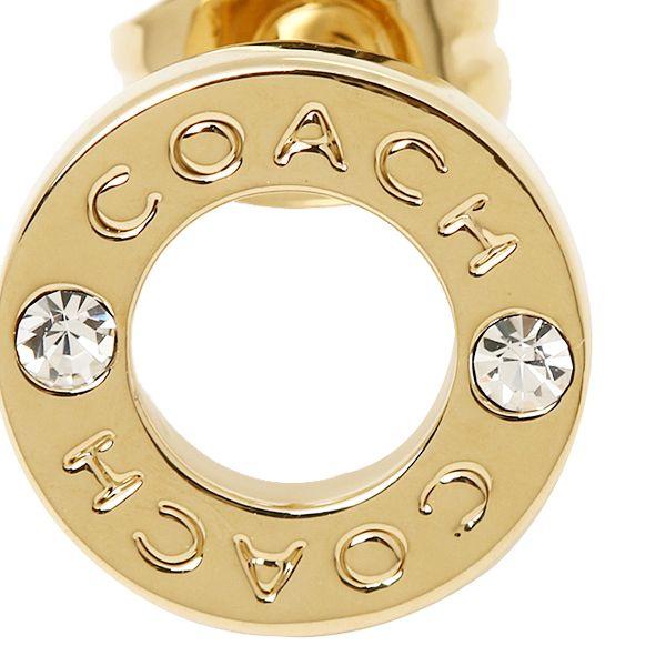 Coach Gold Logo - 1andone: Coach earring outlet COACH F99934 GD/GD open logo stadzed ...