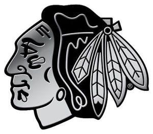 Blackhawks Logo - Rico NHL Chicago Blackhawks Logo 3.75 x 2.5 Decal Sticker