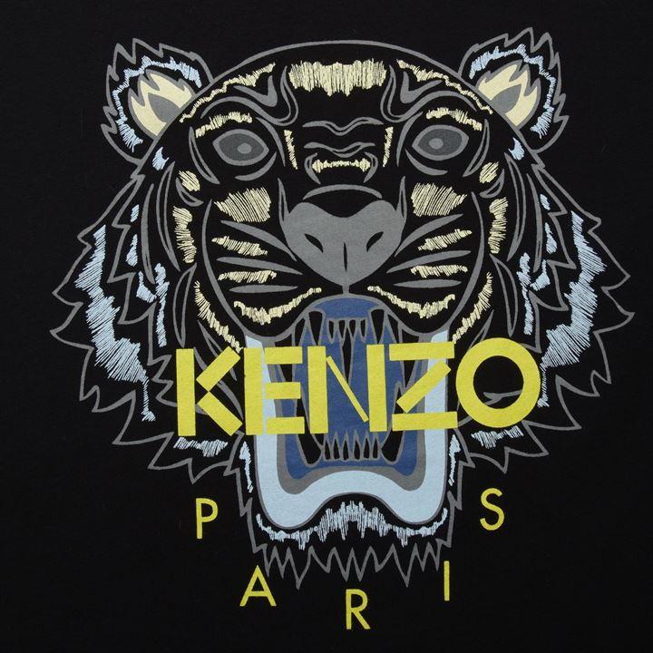 Kenzo Logo - YCSYHNM KENZO Tiger Logo T Shirt Black Standard sizing Regular fit ...