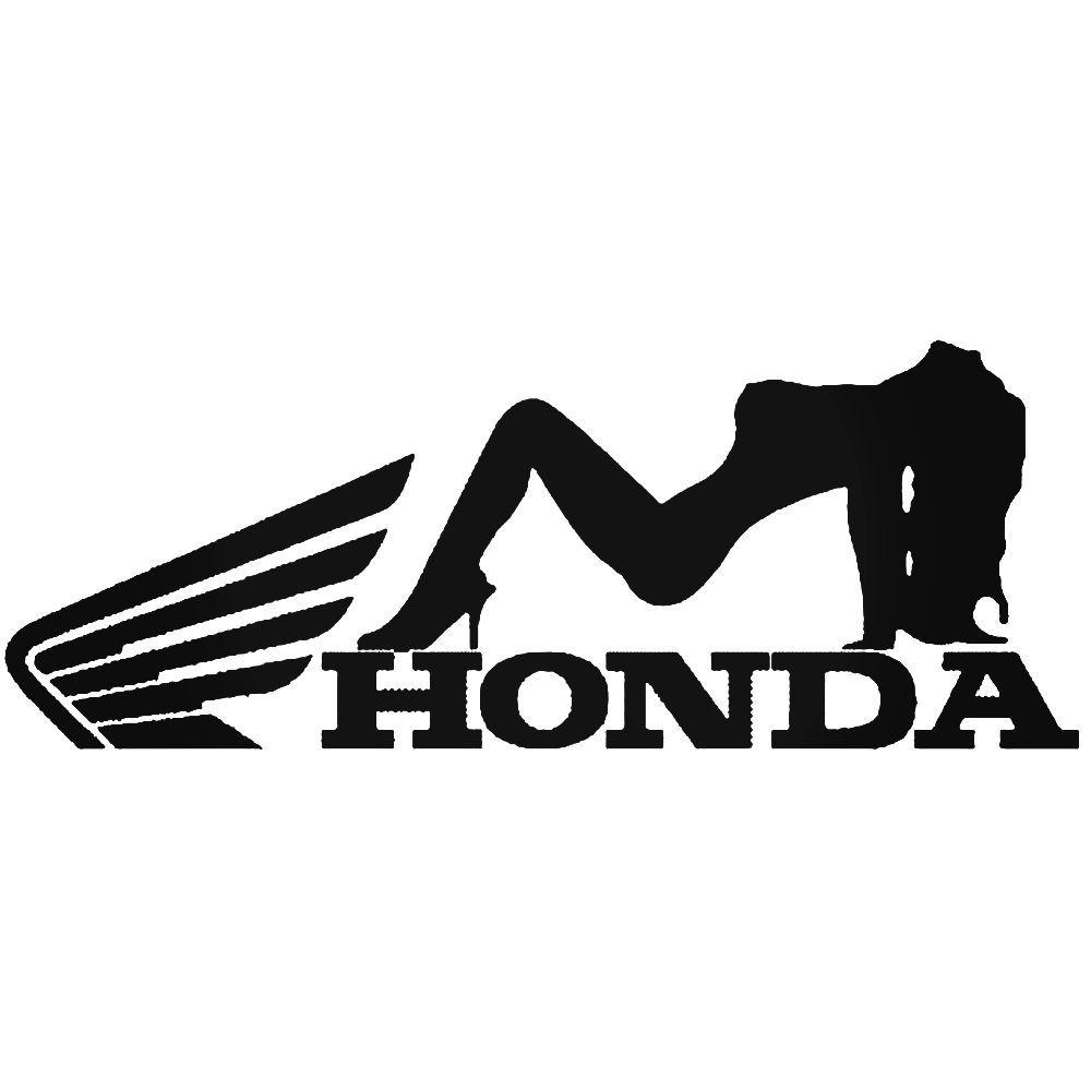 Sexy Honda Logo - Honda Motorcycles Girl Decal Sticker