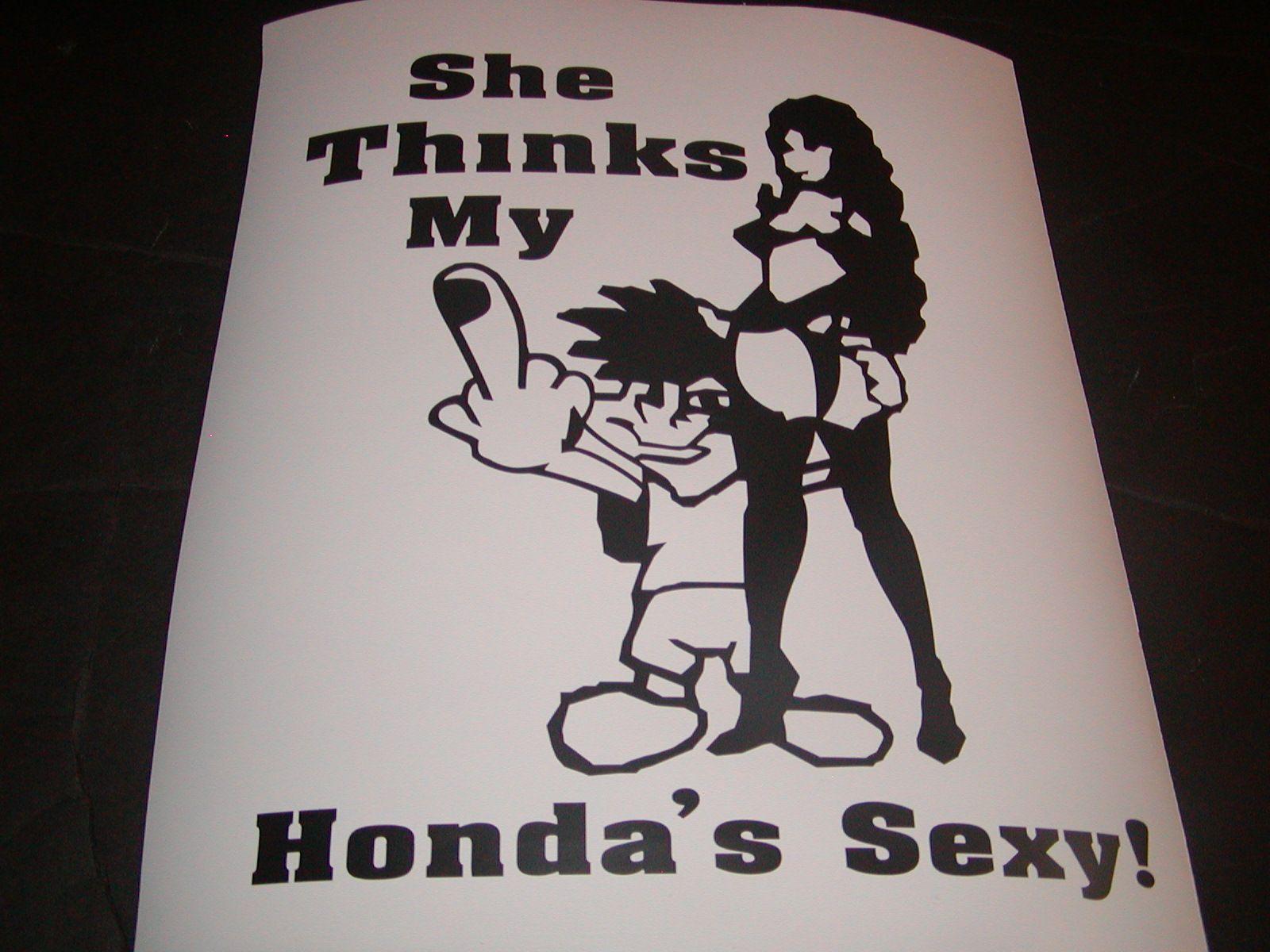 Sexy Honda Logo - She thinks My Hondas #1 Sexy Decal