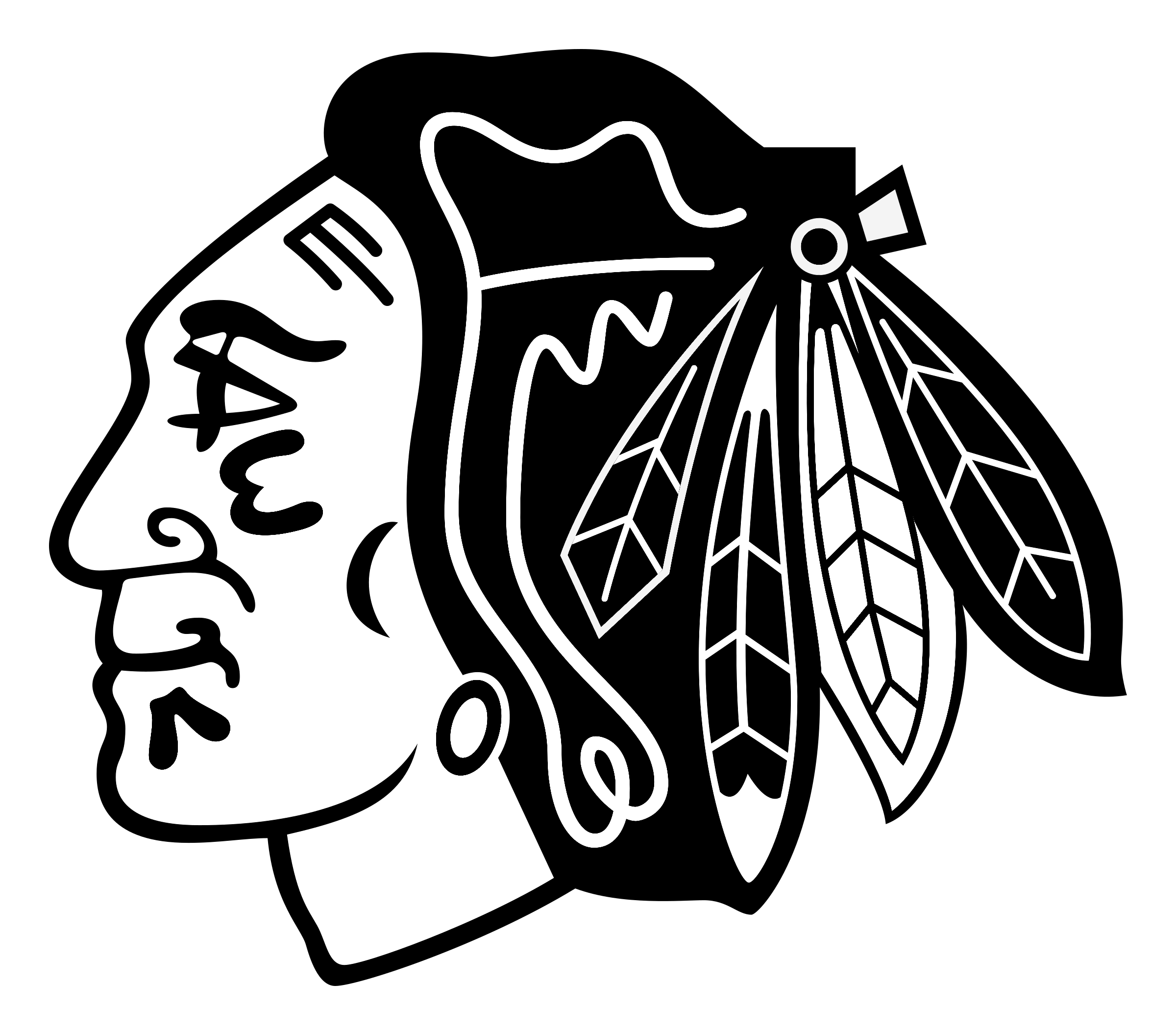 Blackhawks Logo - Blackhawks Logo PNG Transparent & SVG Vector