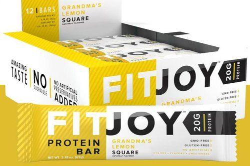 Lemon Square Logo - FitJoy Grandma's Lemon Square Protein Bar