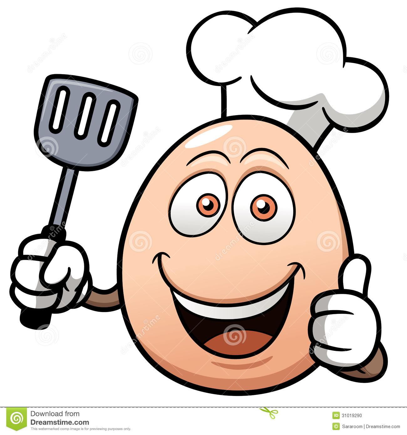 Egg Cartoon Logo - Chef Cartoon Egg Showing Thumb Funny Image