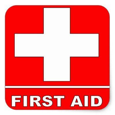 Red First Aid Logo - First aid classic round sticker | Zazzle.co.uk