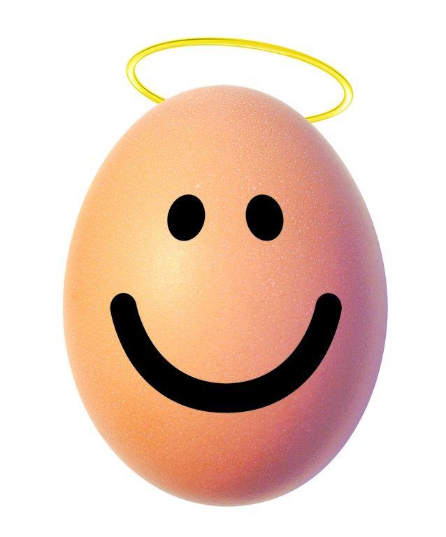 Egg Cartoon Logo - EGG, CARTOON WITH FACE, SMILING HALO by Sunny Queen Australia Pty