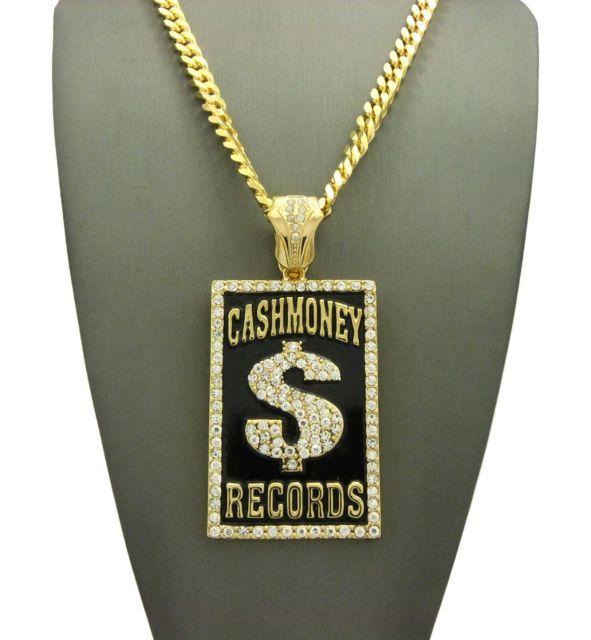 Cash Money Records Logo - Iced out Cash Money Records Pendant & 24 Cuban Chain Hip Hop