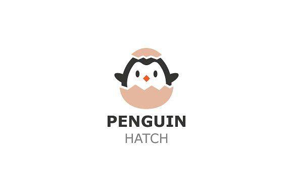 Egg Cartoon Logo - Penguin Hatch Logo ~ Logo Templates ~ Creative Market