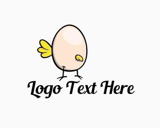 Egg Cartoon Logo - Mascot Logo Maker
