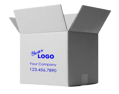 Shipping Box Logo - Personalized Shipping Box 12x12x12 White