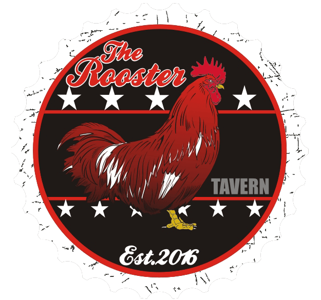 Red White Rooster Logo - The Rooster Tavern